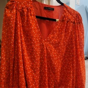Banana Republic Vibrant Red Blouse